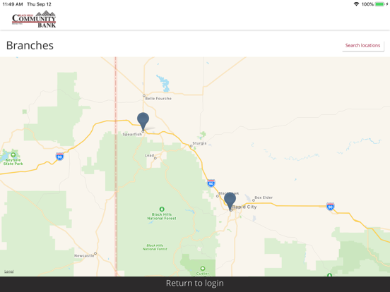 Black Hills Community Bank iPad screenshot 3 - Finance app