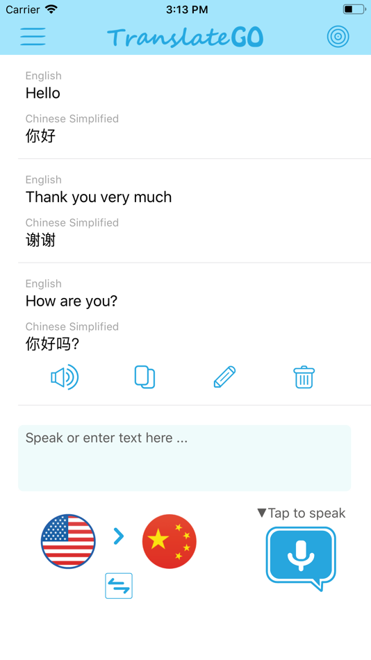 #1. Translate Go - Live Translator (iOS) 由: Sing Fu Chan