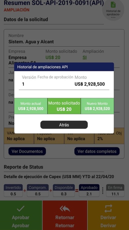 Aprobación Inversiones screenshot-4