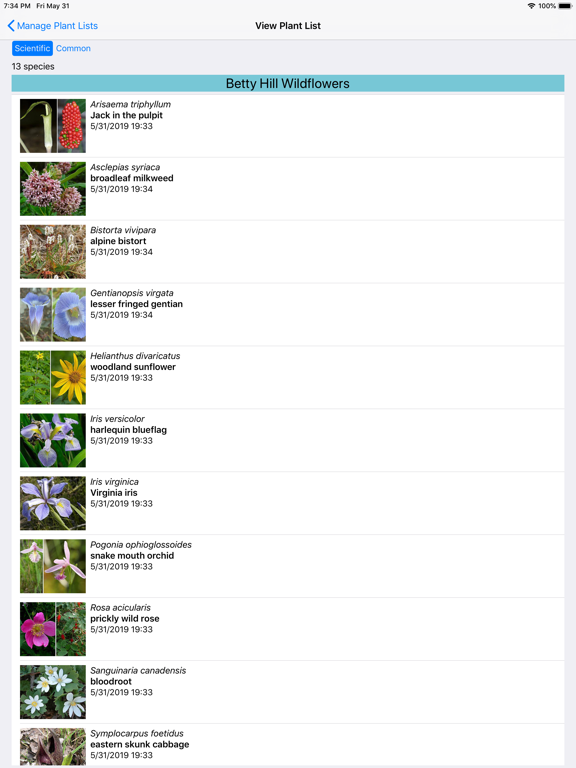 Ontario Wildflowers iPad screenshot