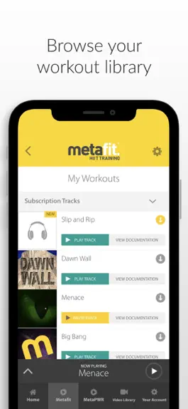 Game screenshot Metafit Training apk