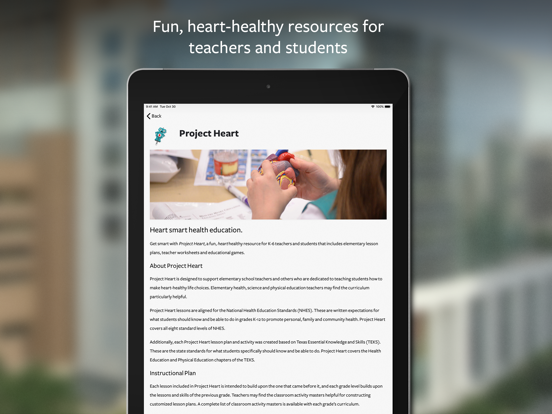 Texas Heart Institute iPad screenshot 5 - Health & Fitness app