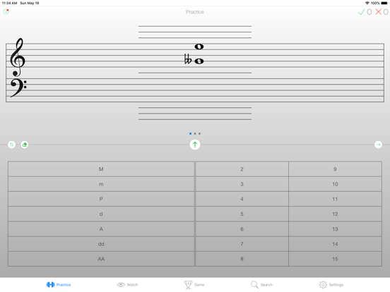 Music Intervals Trainer iPad screenshot 1 - Music app