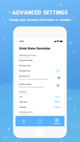 Drink water reminder screenshot