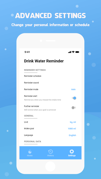 Drink water reminder Screenshot