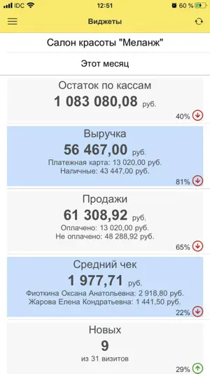 1С:Салон красоты screenshot 2