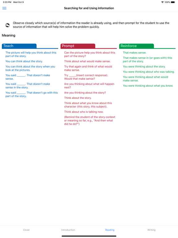 Screenshot #5 pour F&P Prompting Guide 1