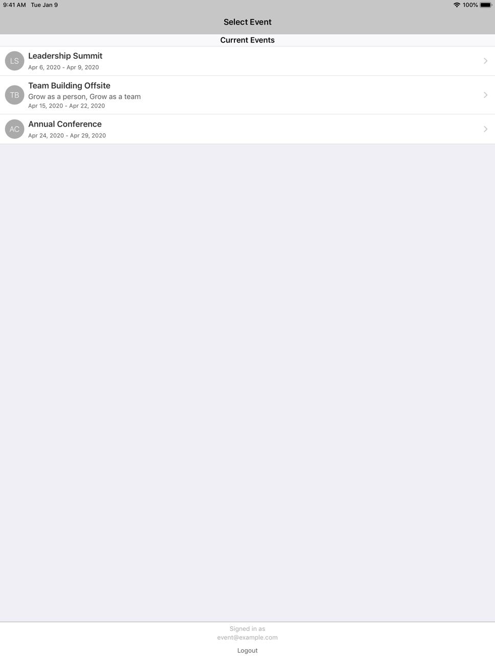 iPad screenshot
