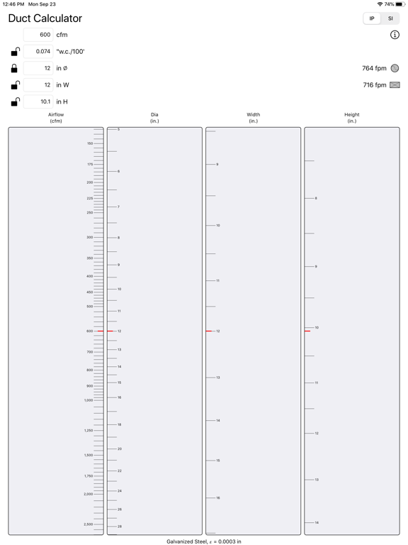 Screenshot #4 pour Duct Calculator
