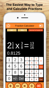 Fraction Calculator + Decimals screenshot