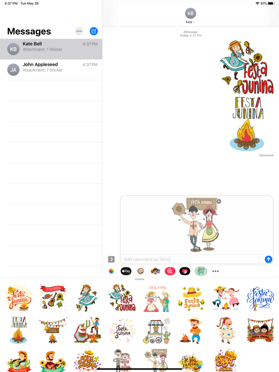 Screenshot #5 pour Festa Junina Festival Stickers