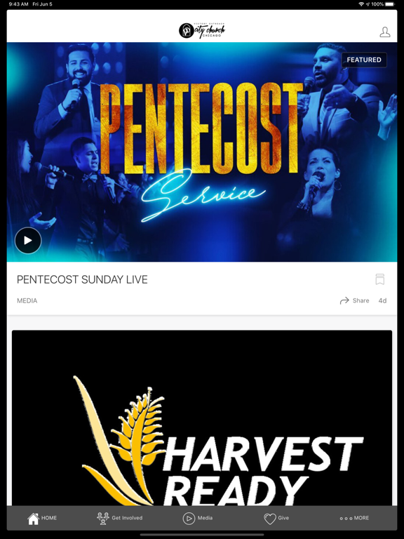 Victory Outreach City Church iPad screenshot 1 - Lifestyle app