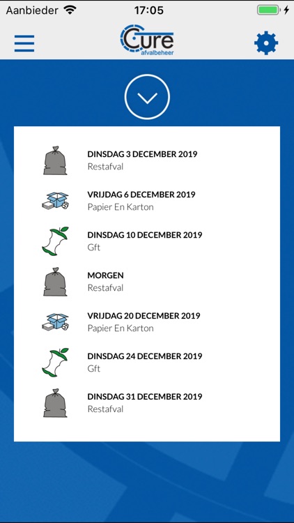 Afvalkalender Cure screenshot-3