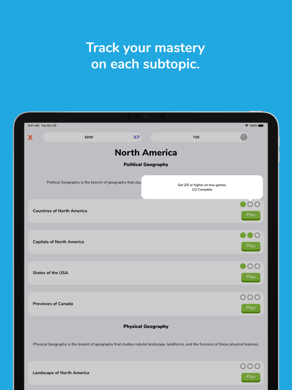 Geogsmart iPad screenshot