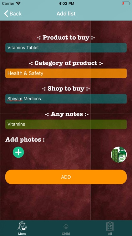 New Mother's Shopping Manager screenshot-3