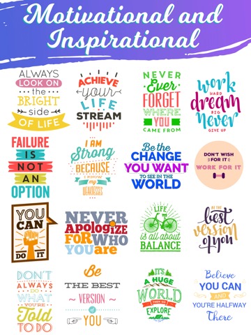 Quotes: Motivational Stickersのおすすめ画像3