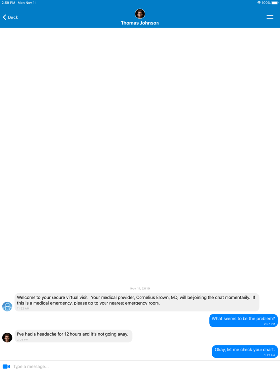 Care Convene Provider iPad screenshot 3 - Medical app