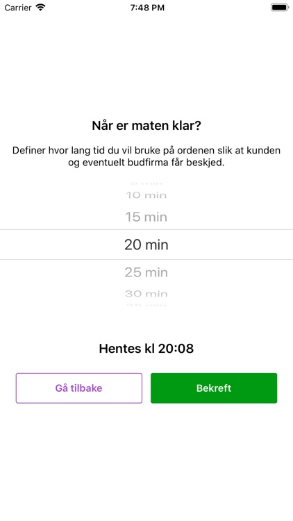 GF restaurant orders