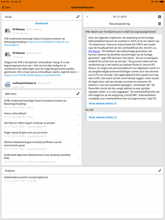Screenshot #6 pour MinFin Nieuws