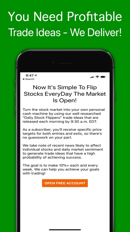Daily Stock Flip - Swing Trade