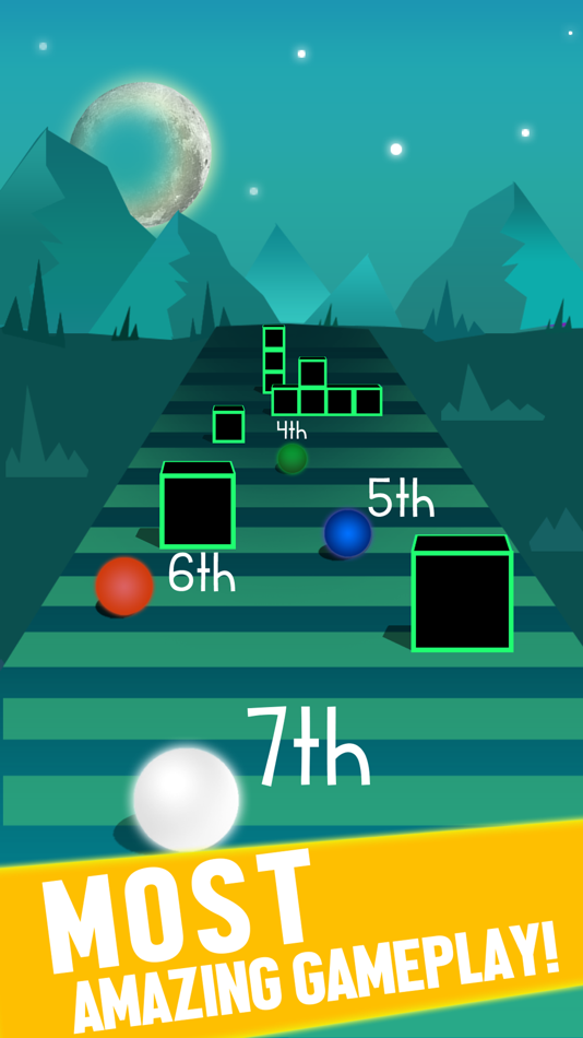 #7. Ball Race on Color Road (iOS) 由: Muhammad Taqweem Sultan