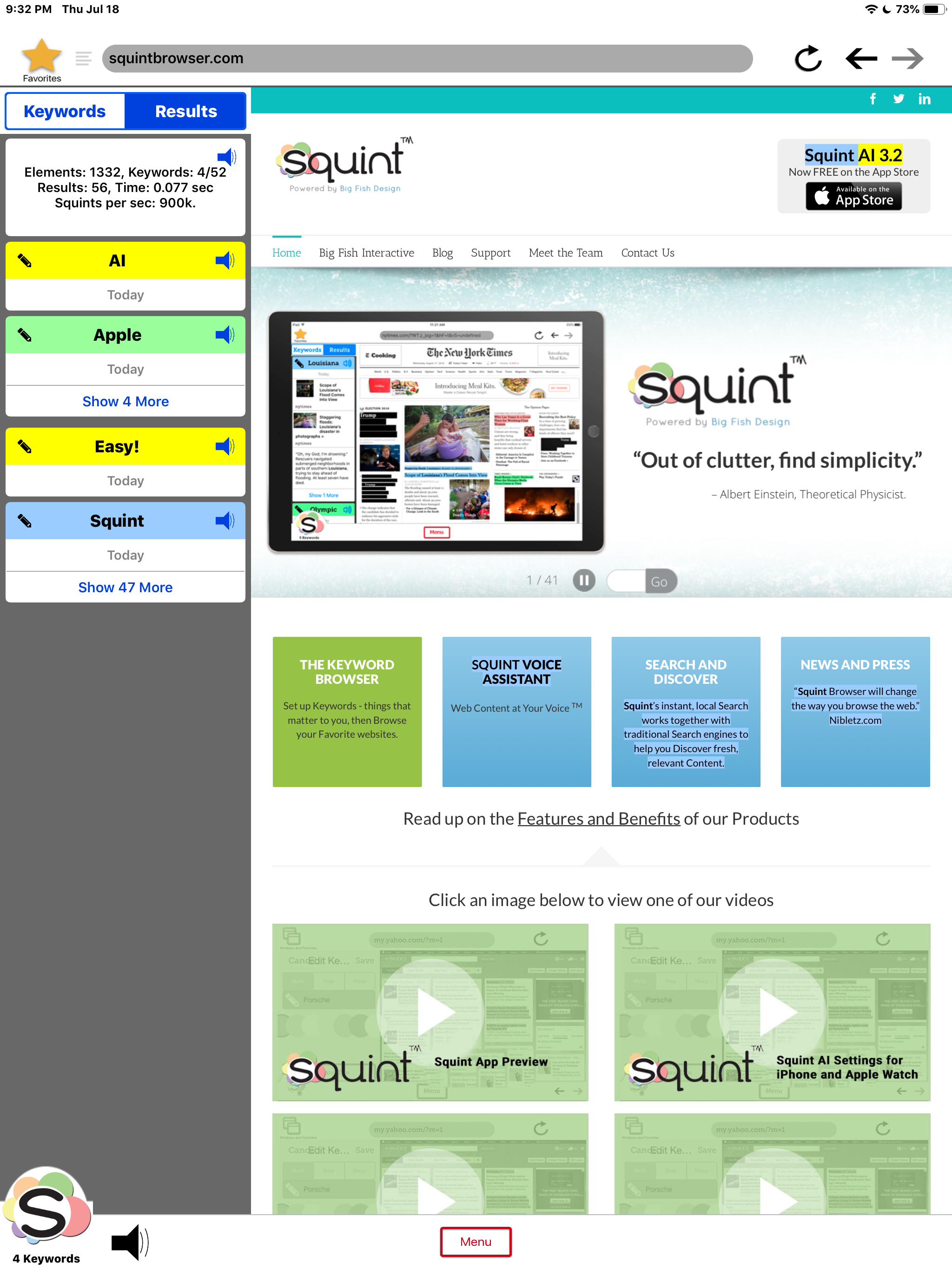 Squint Browser