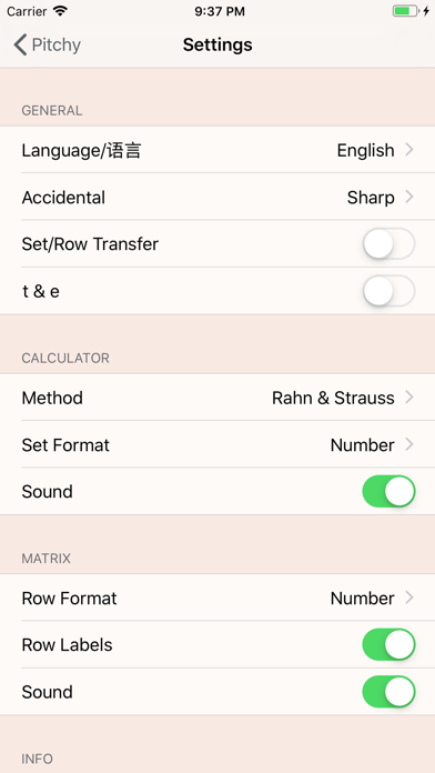 Pitchy iPhone screenshot 4 - Music app