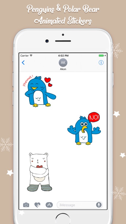 Polar Bear & Penguin Stickers screenshot-3