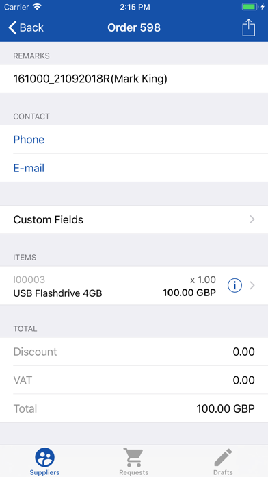 Screenshot #2 pour Purchase for SAP Business One