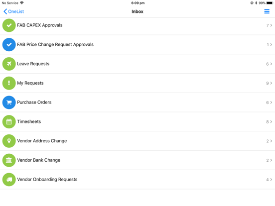 OneList iPad screenshot 2 - Business app