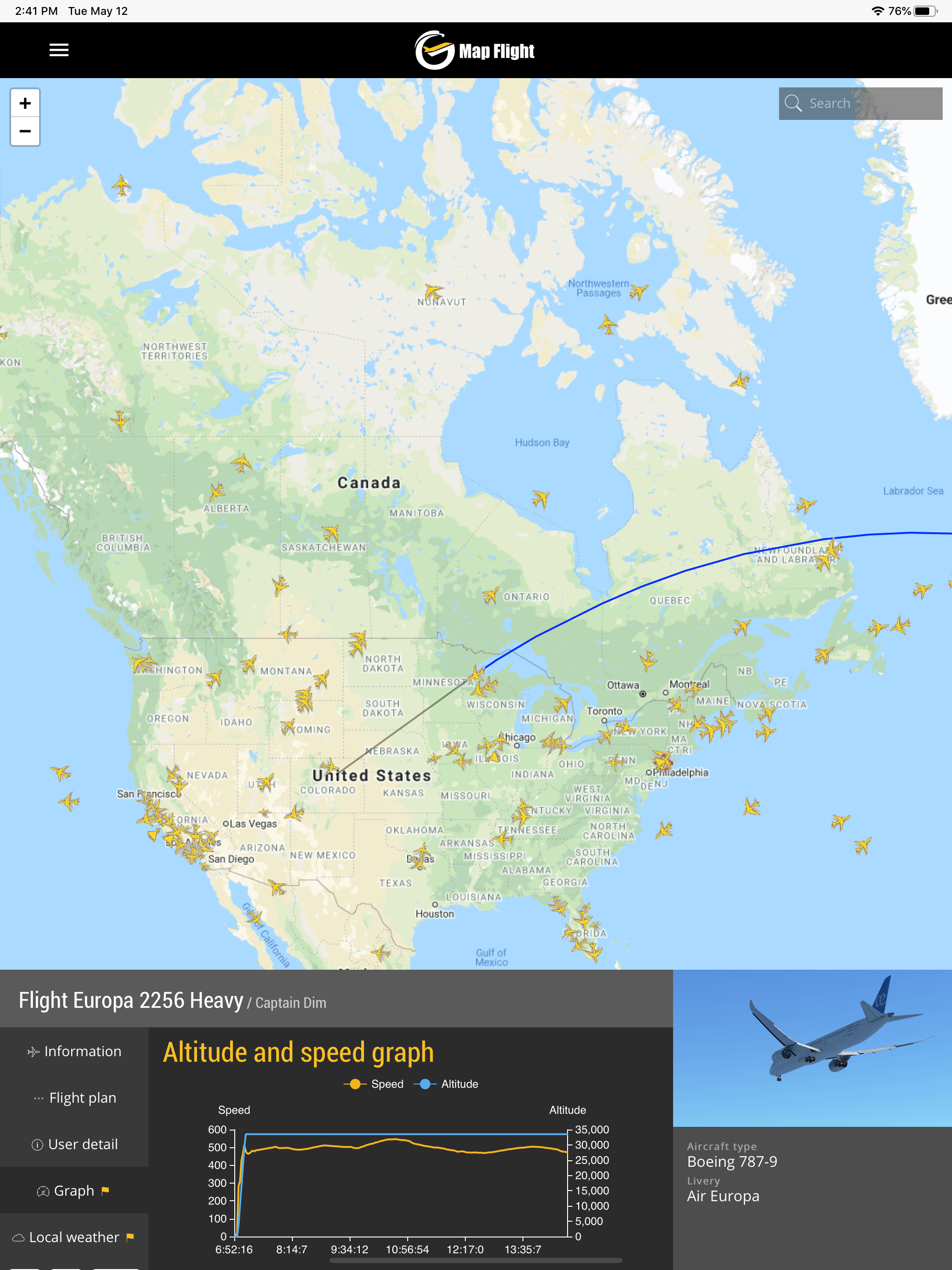 Map Flight International