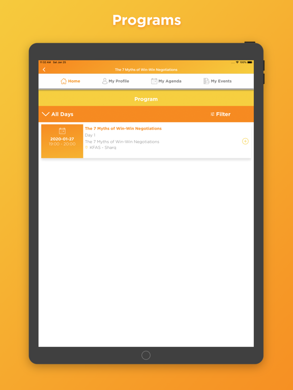 KFAS Events iPad screenshot 5 - Education app