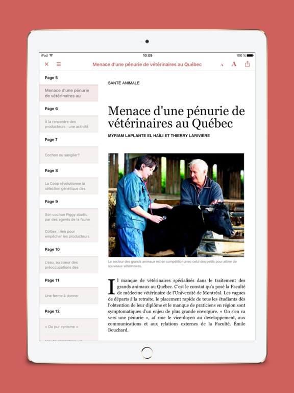 La Terre iPad screenshot