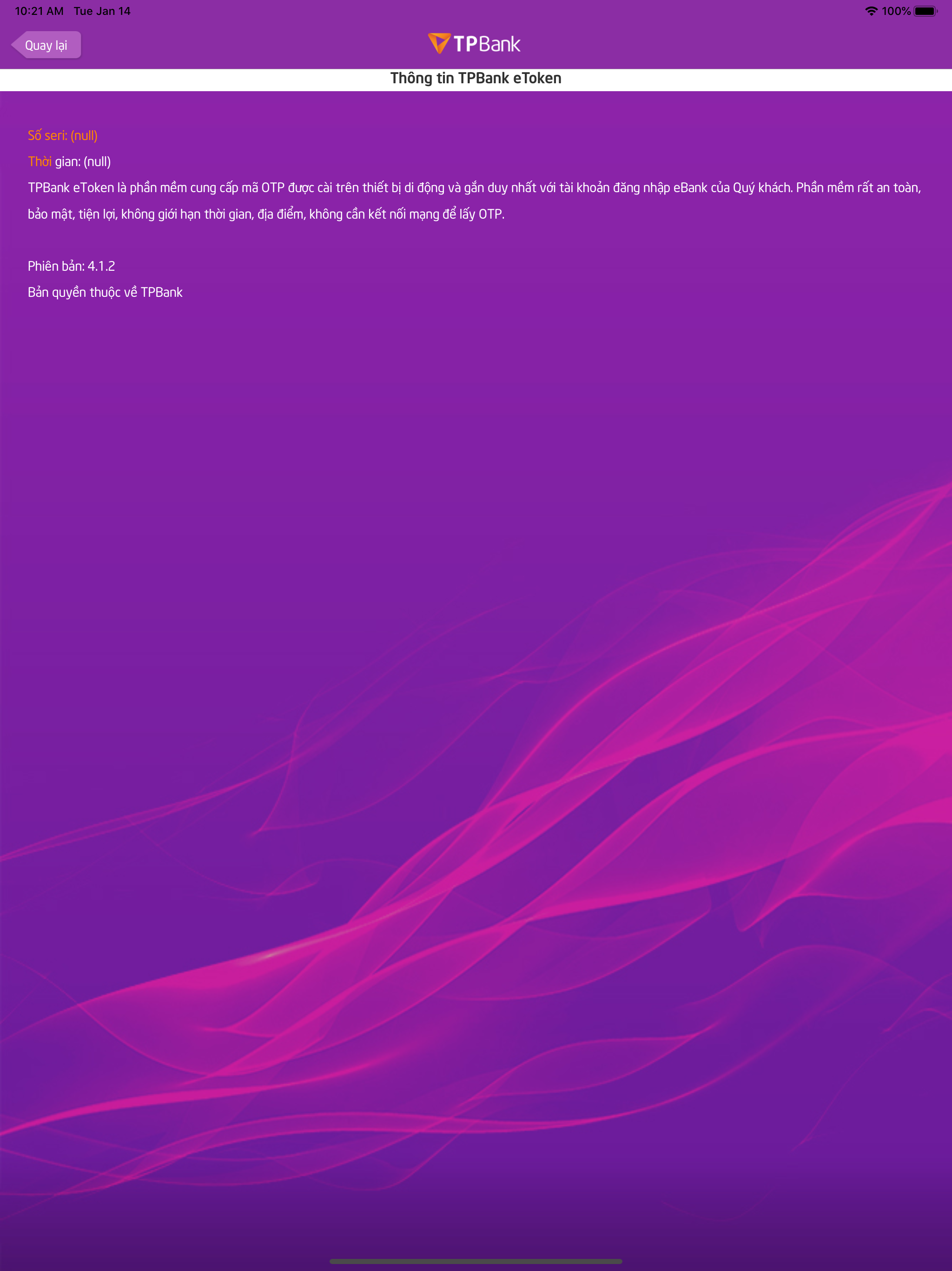 TPBank eToken screenshot 11