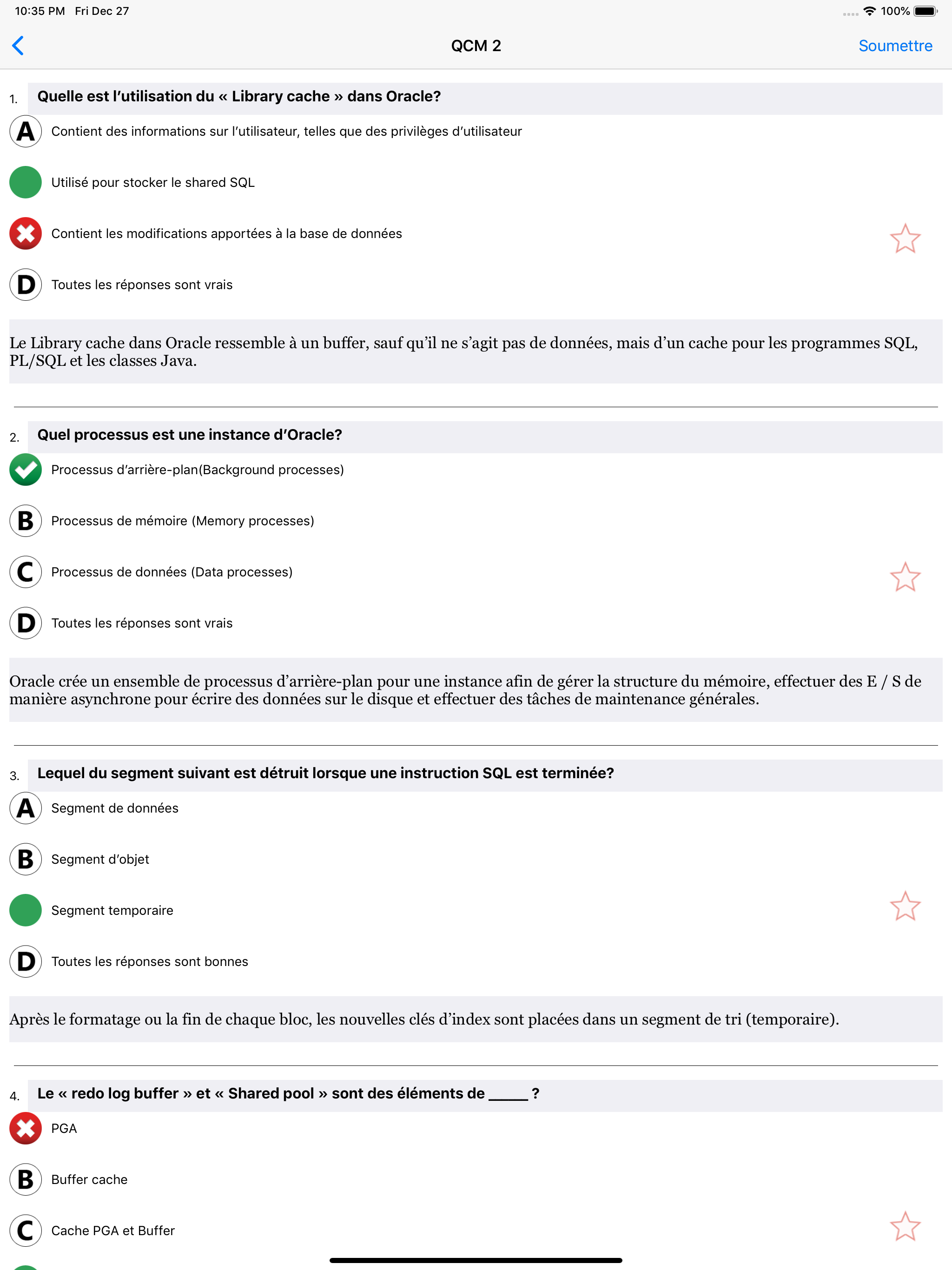QCM Langage Informatique