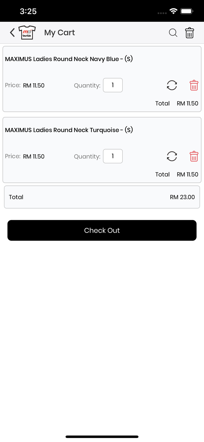 MD Textile Check Stock and Shop