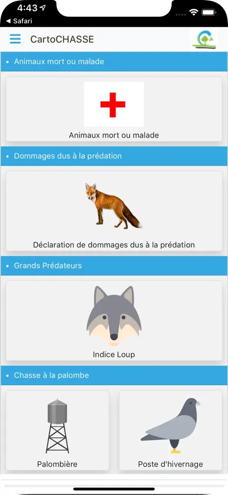 CartoCHASSE Apps
