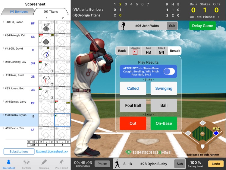 Diamondkast Scoring