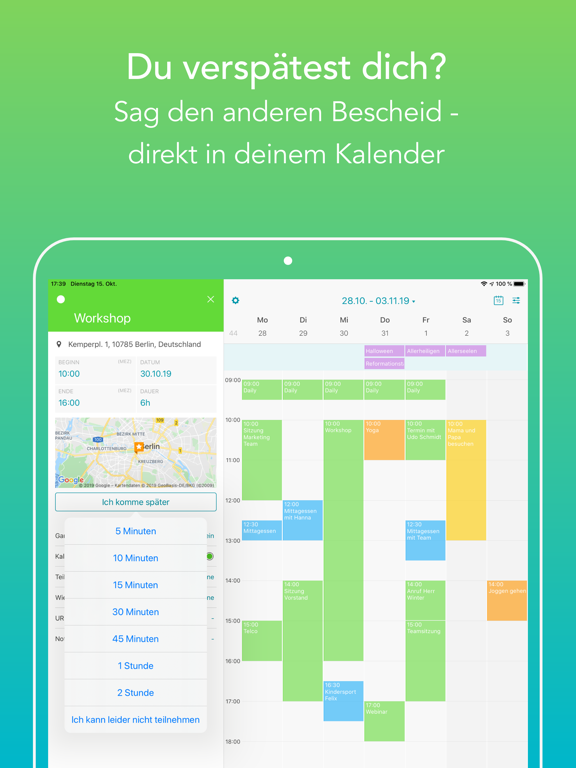 Screenshot #4 pour Yaca: Yet another calendar app