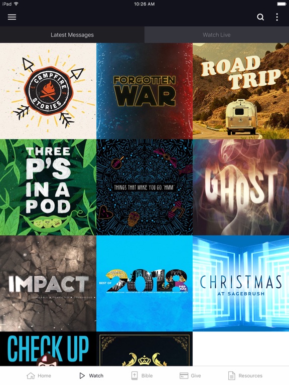 Sagebrush.Church iPad screenshot 2 - Education app