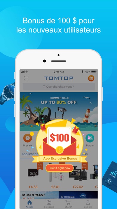 Screenshot #1 pour TOMTOP Online Shopping App