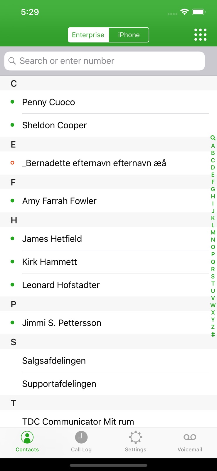 Call Control for BroadWorks V2 iphone screenshot 1