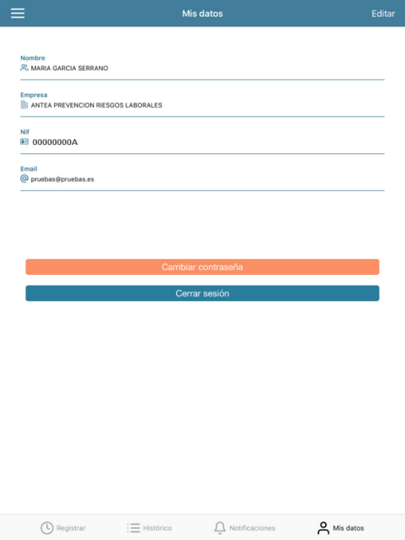 AnteaCheckIN iPad screenshot