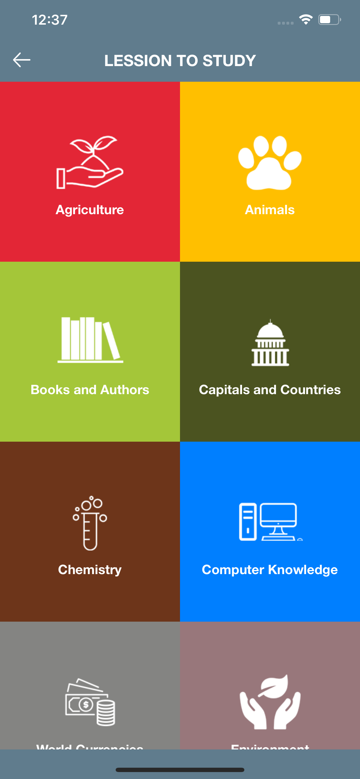 World GK Quiz App