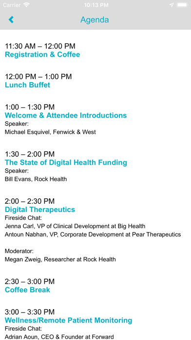 2019 Digital Health Summit screenshot 3