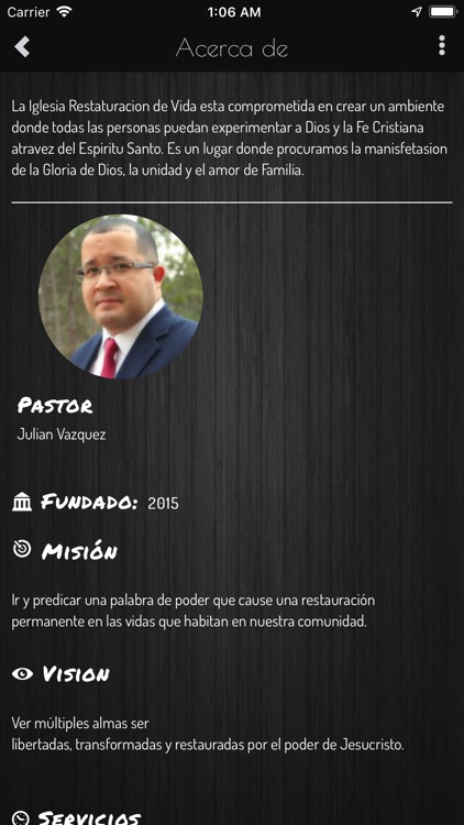 Restauracion de Vida