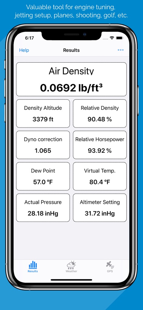 Air Density & RAD meter PRO - Sports App | MWM