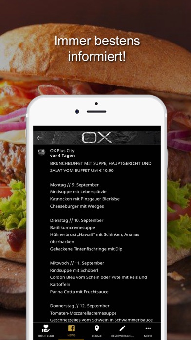 OX Restaurants Screenshot