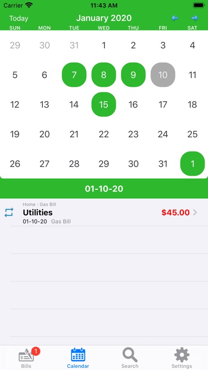 myBill$ screenshot-4