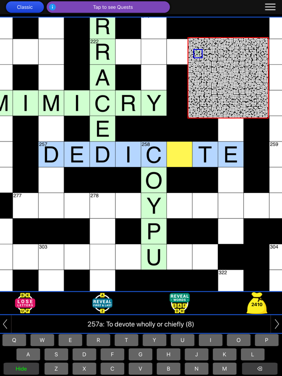 The Big Crossword iPad screenshot 7 - Games app